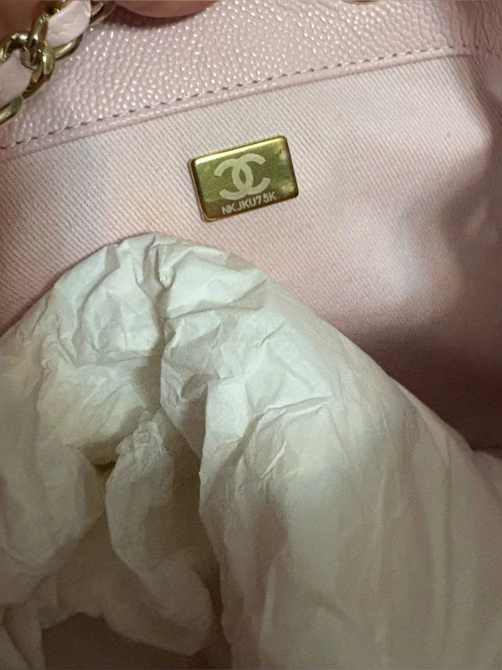 CHANEL Business Affinity Pink Caviar Bucket Bag